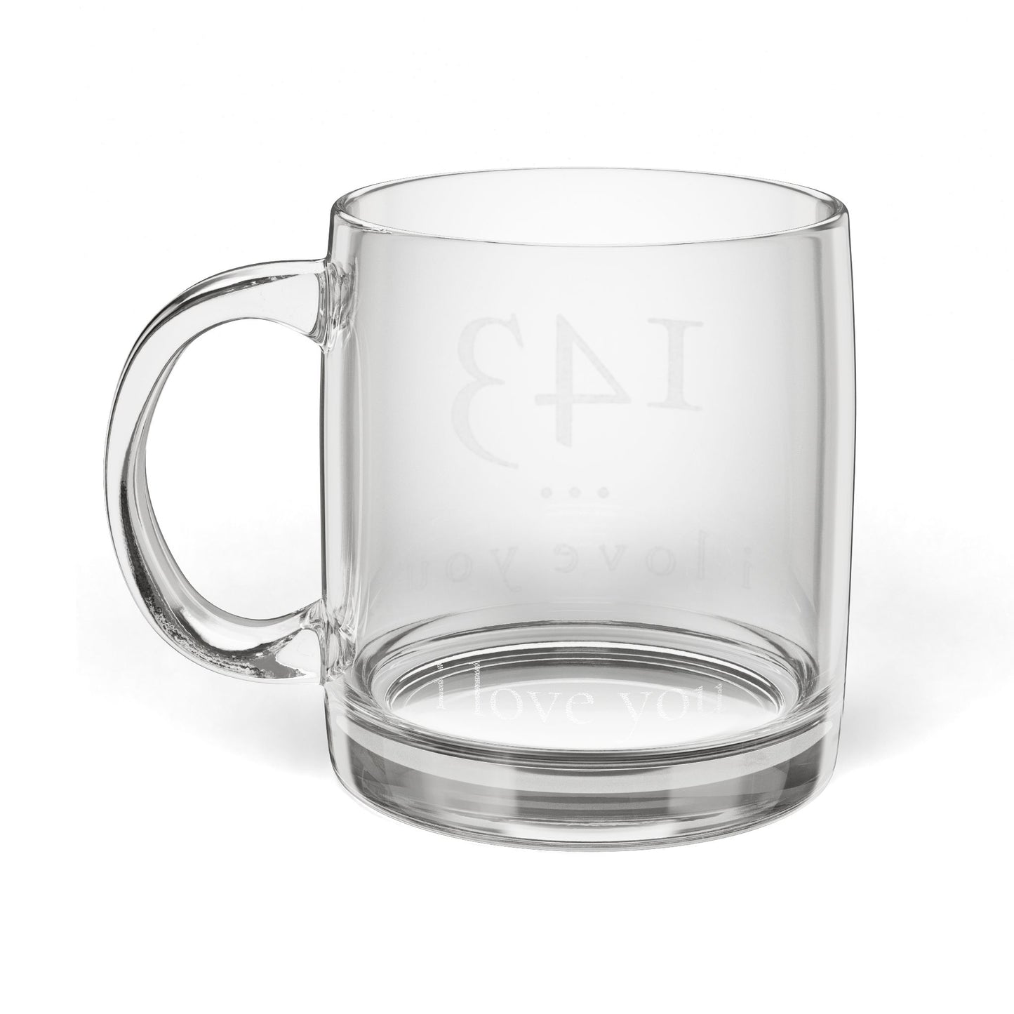 143 Engraved Glass Coffee Mug | I Love You Gift | Find Joy 143