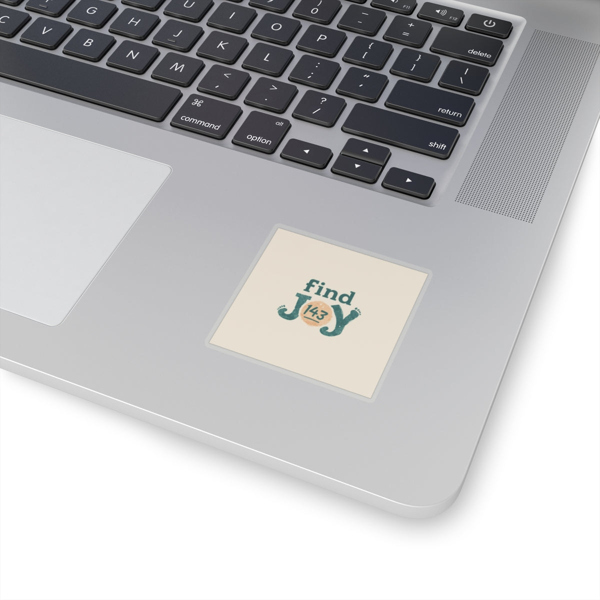 Find Joy Sticker — Inspirational 'Find Joy 143' Square Kiss-Cut Sticker
